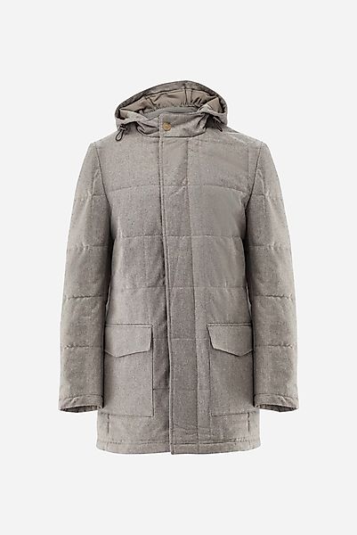Parka aus gestepptem Flanell günstig online kaufen