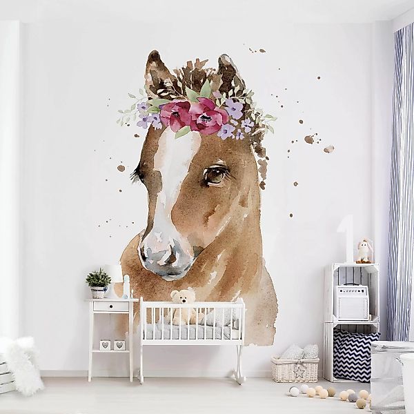 Fototapete Florales Pony günstig online kaufen