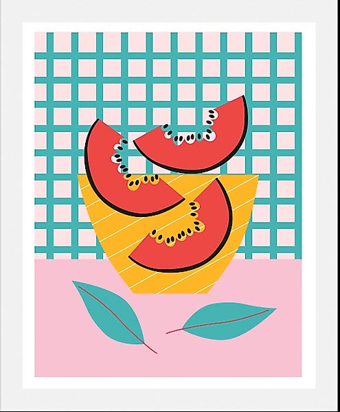 queence Bild »Findus«, Obst-Obst Bilder-Essen-Lebensmittel-Kunst-Abstrakt-F günstig online kaufen