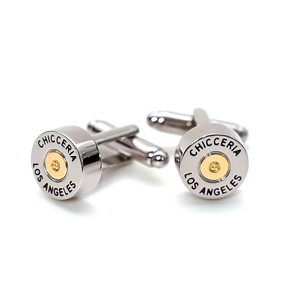 Chiccheria Brand Manschettenknöpfe Patrone, silber-gold, für günstig online kaufen