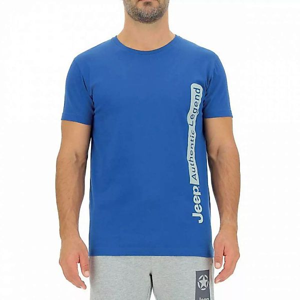Jeep O102057k540 Kurzärmeliges T-shirt L Vivid Blue / Misty Grey günstig online kaufen