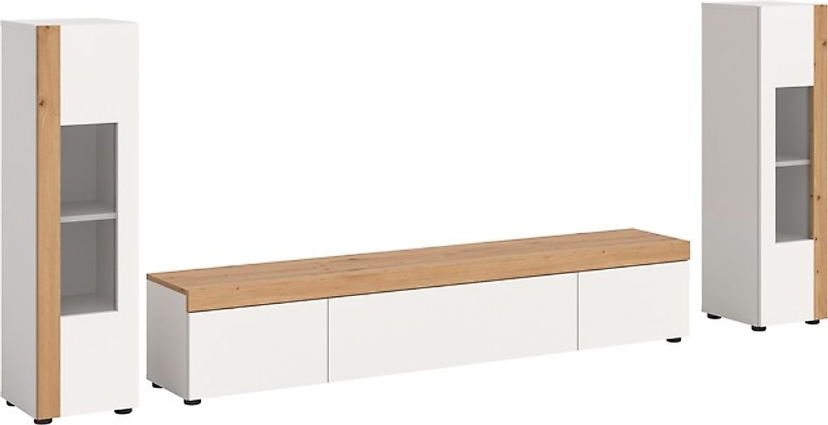 INOSIGN Wohnwand »Svala, Breite 180 cm, Wohnkombination«, (Set, 3 St.), ste günstig online kaufen