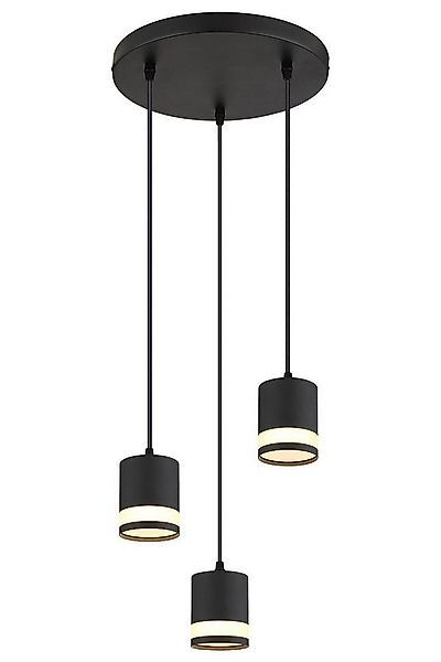 GLOBO LIGHTING LED Pendelleuchte LUCERO, 30 x 110 cm, 3-flammig, Schwarz, W günstig online kaufen