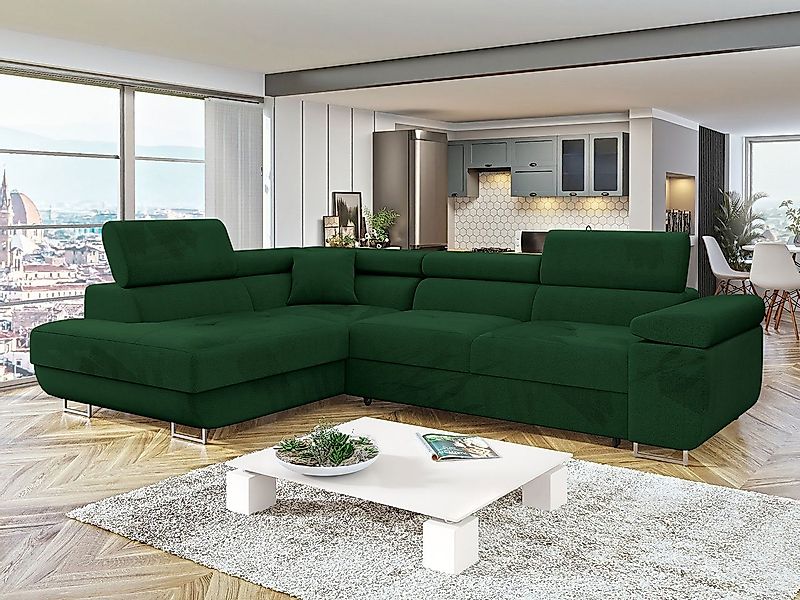 MIRJAN24 Ecksofa Torezio, mit Bettkasten und Schlaffunktion, Einstellbare K günstig online kaufen