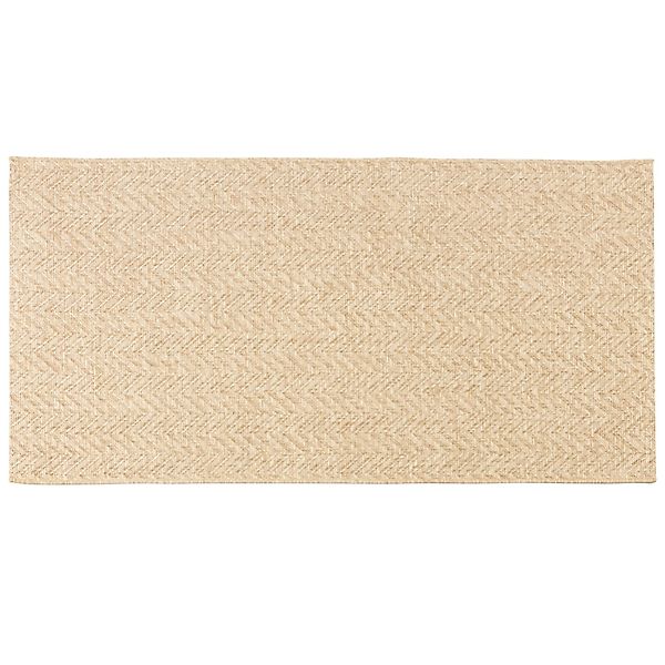 KARAT Outdoorteppich Cheron Außenteppich in Chevron Muster Beige 80 x 150 c günstig online kaufen