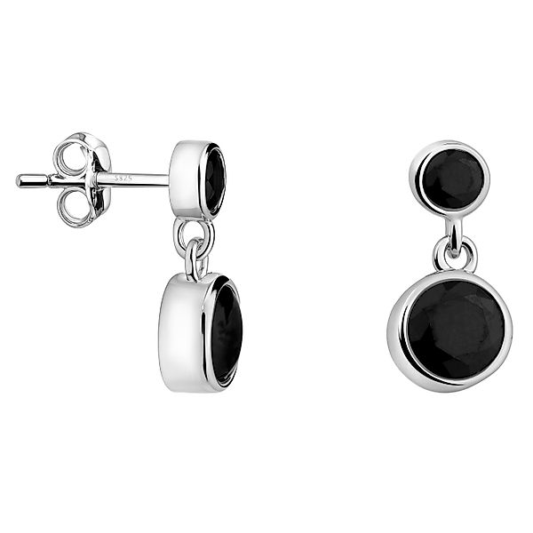Sofia Milani Paar Ohrhänger Schwarzer Zirkonia, günstig online kaufen