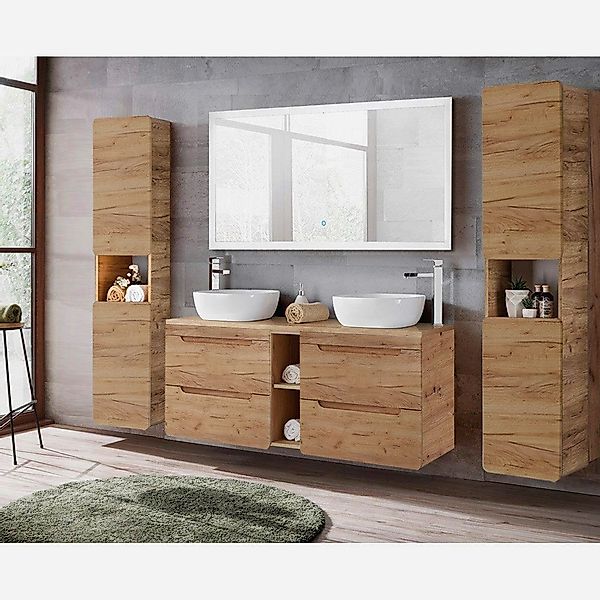 Lomadox Badmöbel-Set LUTON-56-CRAFT, (Spar-Set, 4-St), mit günstig online kaufen