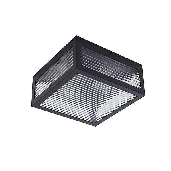 Lindby Deckenlampe Bolgar 10034939 Spritzwassergeschützt Modern in Schwarz günstig online kaufen
