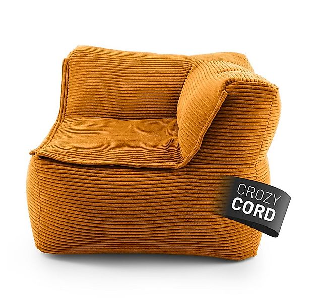 Lumaland Sitzsack Sitzsack-Sofa Modular Cord 81x81x70cm Ecke rechts, Sessel günstig online kaufen