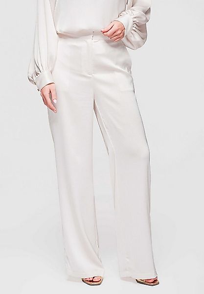 OMBRE Palazzohose Damen Palazzo Hose Weites Bein Elegant Off white L (kein günstig online kaufen