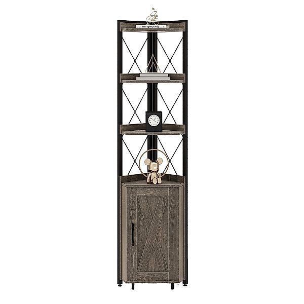 COSTWAY Eckregal, stehend, Hochschrank schmal, mit günstig online kaufen