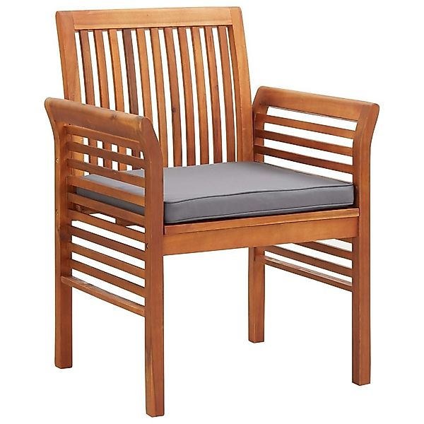 vidaXL Gartenstuhl Garten-Essstühle mit Sitzpolster 2 günstig online kaufen