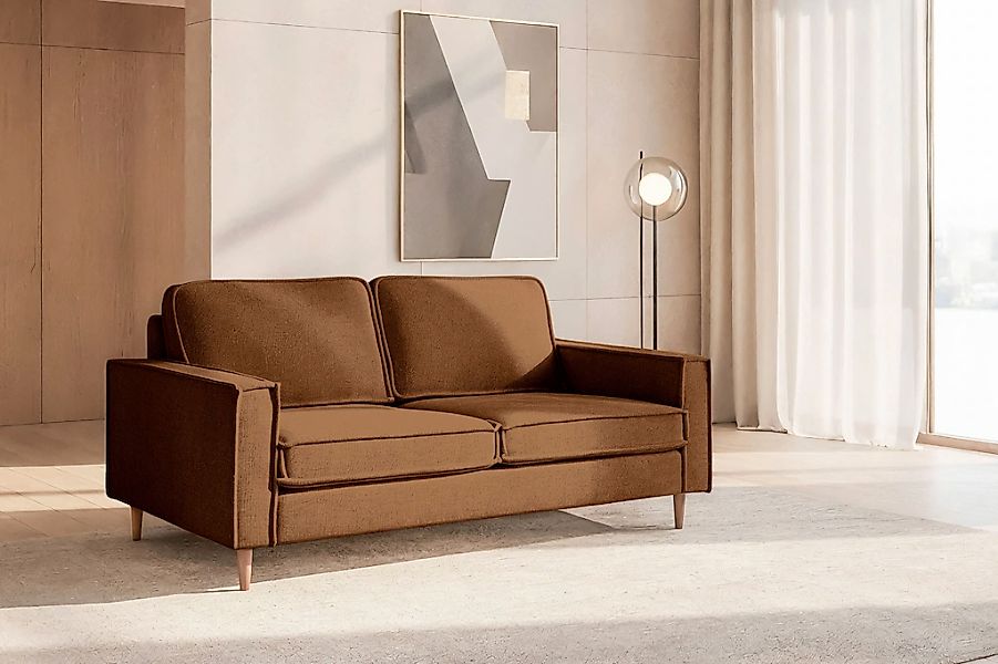 Home affaire 2-Sitzer "Pinto Skandi, 166 cm, Chenille, Struktur" günstig online kaufen