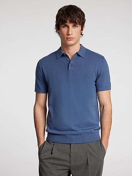 SELECTED HOMME Poloshirt "SLHBERG SS KNIT POLO NOOS" günstig online kaufen