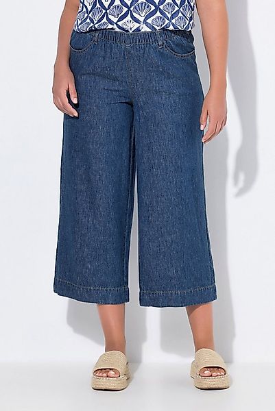 Laurasøn Regular-fit-Jeans Leinenmix-Culotte wadenlang weites Bein günstig online kaufen