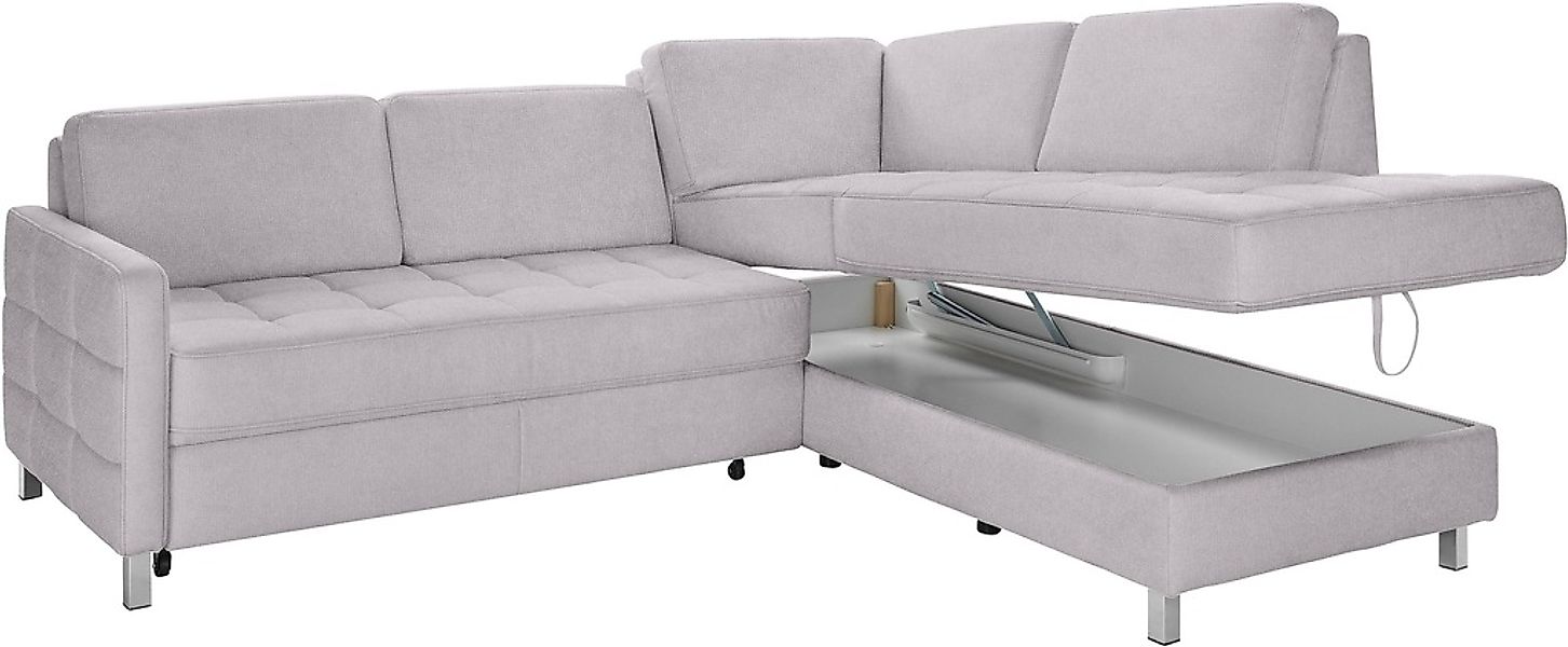 sit&more Ecksofa "Pablo L-Form", wahlweise mit Bettfunktion und Bettkasten günstig online kaufen