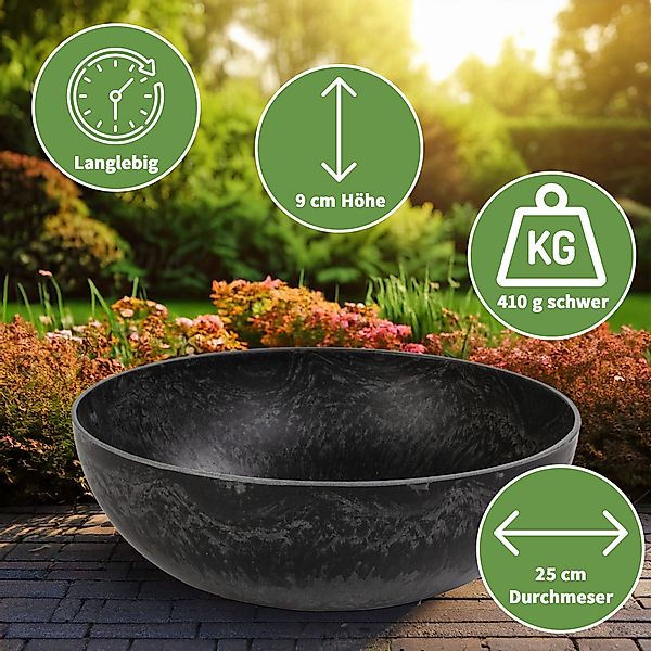 matches21 HOME & HOBBY Blumentopf Runde günstig online kaufen