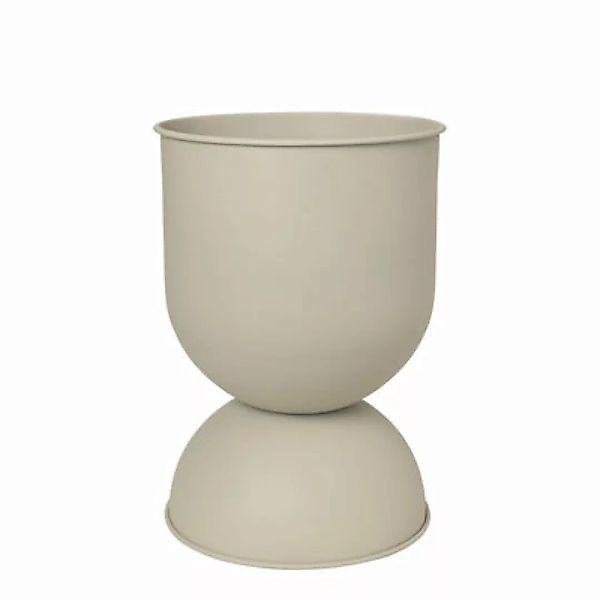 Blumentopf Hourglass Medium metall beige / Ø 40 x H 59 cm - Ferm Living - B günstig online kaufen