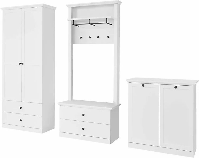 Home affaire Garderoben-Set "Örebro", (Set, 4 St.), zeitloser Landhausstil, günstig online kaufen