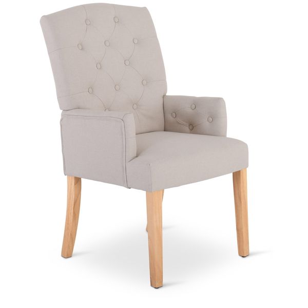 Raburg Esszimmerstuhl Polsterstuhl mit Armlehnen, Chesterfield-Design, günstig online kaufen