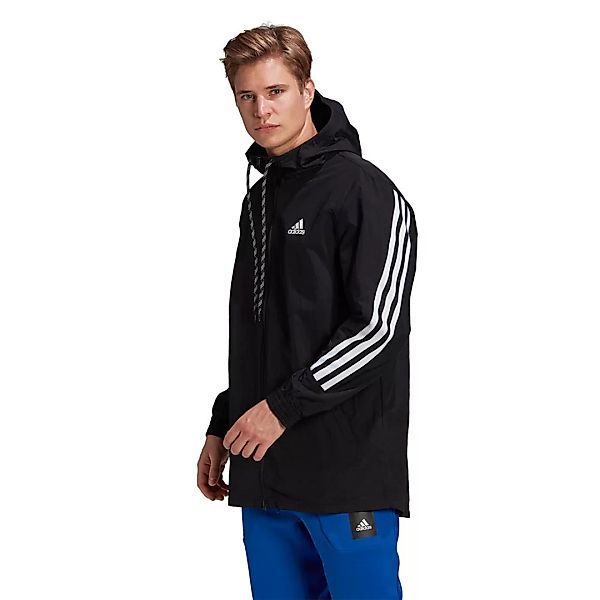 Adidas 3 Stripes Tape Jacke S Black / White günstig online kaufen