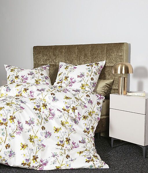 Janine Janine Mako-Satin Bettwäsche moments 98112 traubenblau oliv Größe: günstig online kaufen