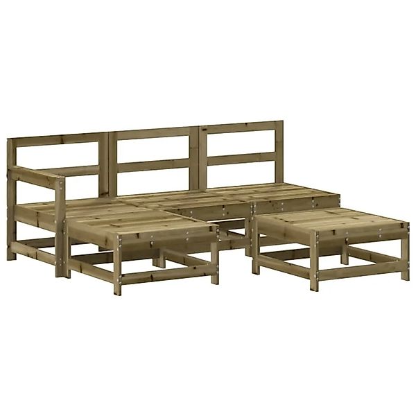 vidaXL 5-Tlg Garten-Lounge-Set Kiefernholz Imprägniert 3186535 günstig online kaufen
