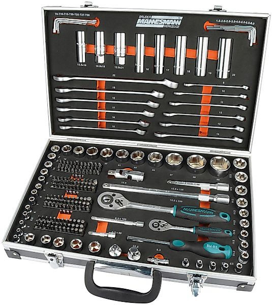 Brüder Mannesmann 232-tlg. Steckschlüsselsatz 1/4" & 1/2" günstig online kaufen