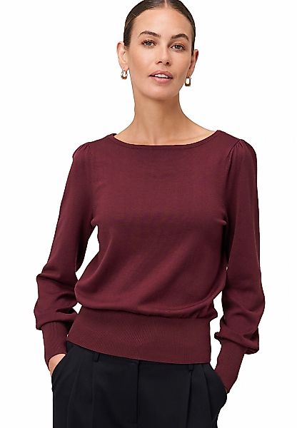 Zero Strickpullover "Damen mit Ballonärmeln" 1 Stk. Plain/ohne Details günstig online kaufen