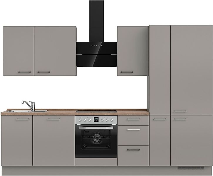 nobilia® Küchenzeile »"Laser II", Ausrichtung wählbar, Breite 300 cm« vormo günstig online kaufen