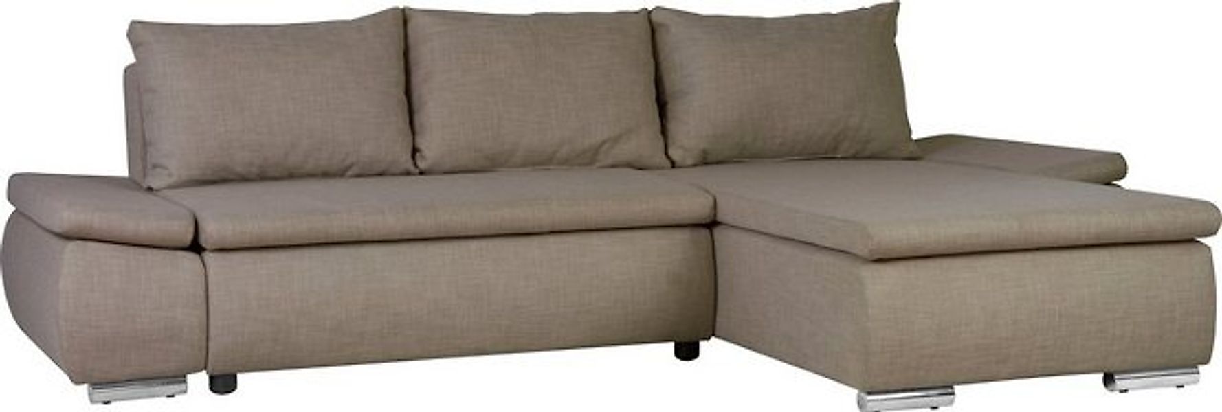 Home affaire Ecksofa Acra L-Form, mit Bettfunktion und Bettkasten, in Matte günstig online kaufen