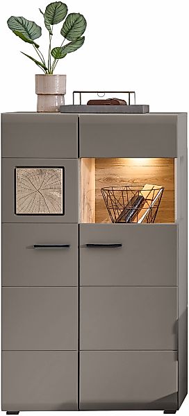 Innostyle Vitrine "FUN PLUS II", (2 St.), Glastür, Holztür, 10 Fächer, Soft günstig online kaufen