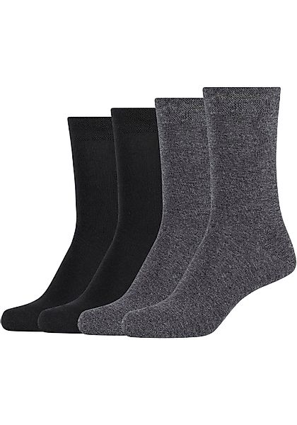 Camano Basicsocken ca-soft (4-Paar) Mit Piquee-Bund günstig online kaufen