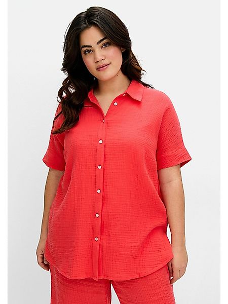 Sheego Hemdbluse Große Größen aus weicher günstig online kaufen