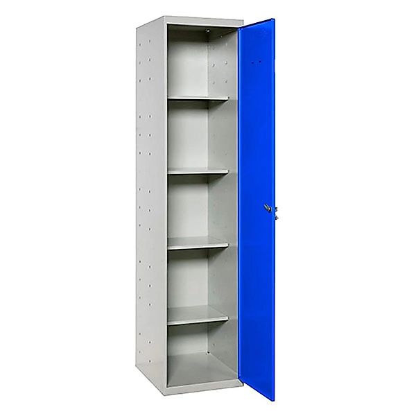 PROREGAL Putzmittelschrank AMEGO HxBxT 180 x 40 x 40 cm 4x Fachboden Blau-G günstig online kaufen