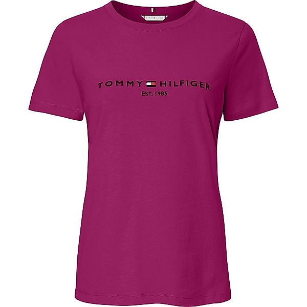 Tommy Hilfiger Regular Kurzarm Rundhalsausschnitt T-shirt M Crimson Ruby günstig online kaufen