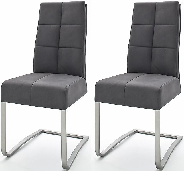 MCA furniture Esszimmerstuhl "Salva Schwingstuhl" (Set) 2 Stk. Microfaser m günstig online kaufen