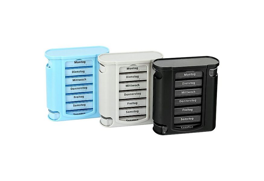 Schramm Pillendose Schramm® 3 Stück SONDERPOSTEN Tablettenbox blau, grau, s günstig online kaufen