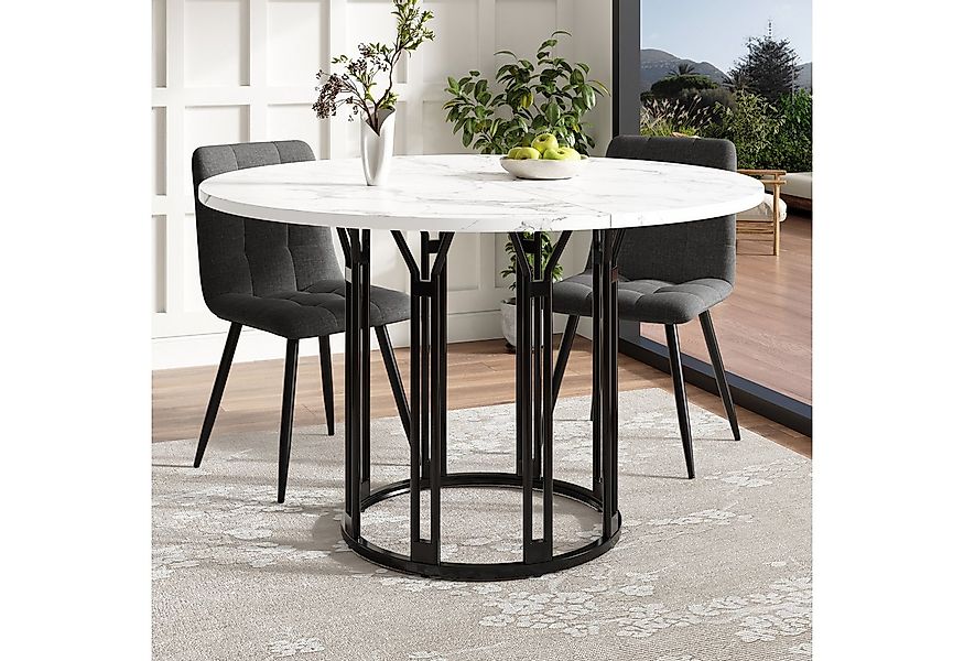 Flieks Esstisch (100x74 cm, Metallbeine mit verstellbaren Fußpolstern, 1-St günstig online kaufen