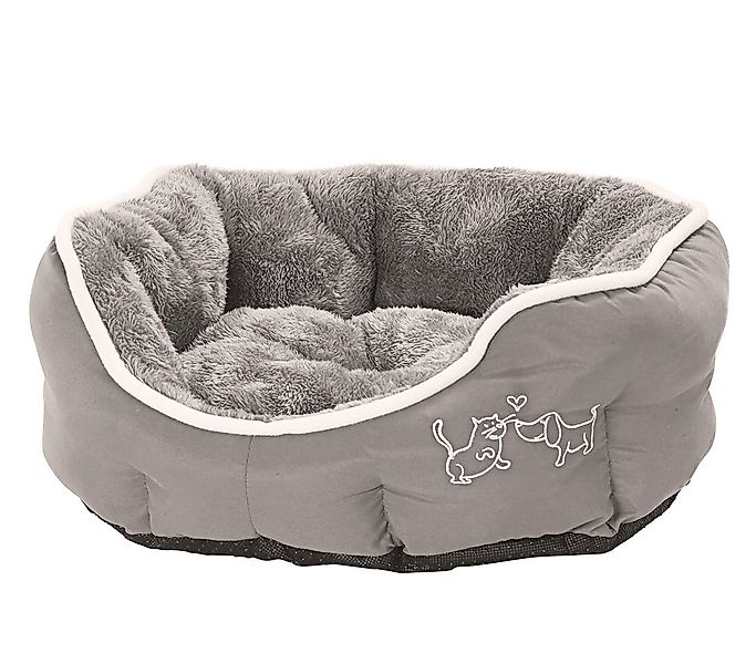 Dehner Tierbett Sammy, oval, grau, versch. Größen, hochwertiges Hundebett/K günstig online kaufen