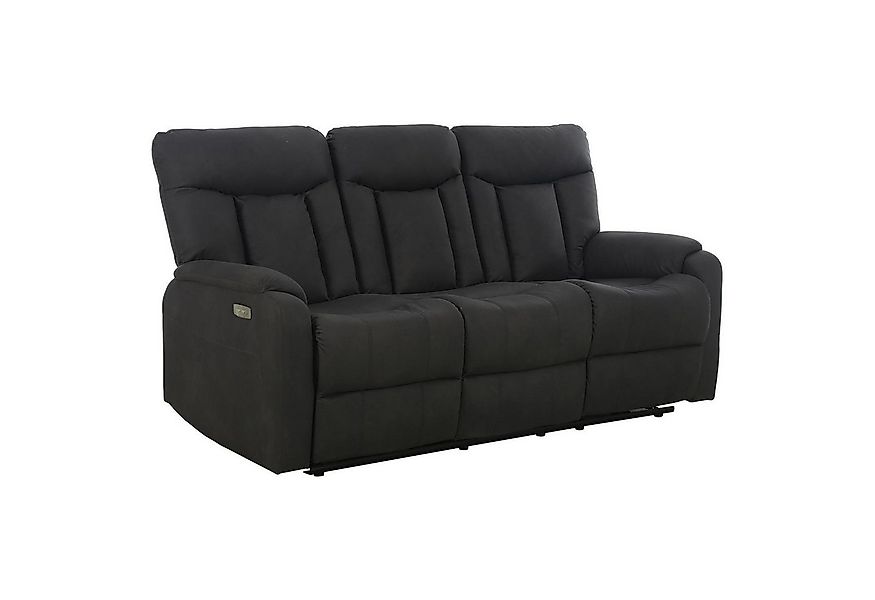 Femo Trade 3-Sitzer FM-3215, Anthrazit, Mikrofaser, USB-Anschluss, 1-motori günstig online kaufen