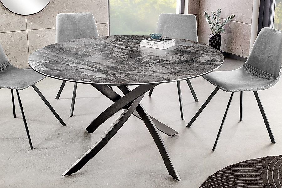 riess-ambiente Esstisch ALPINE 120cm taupe / günstig online kaufen