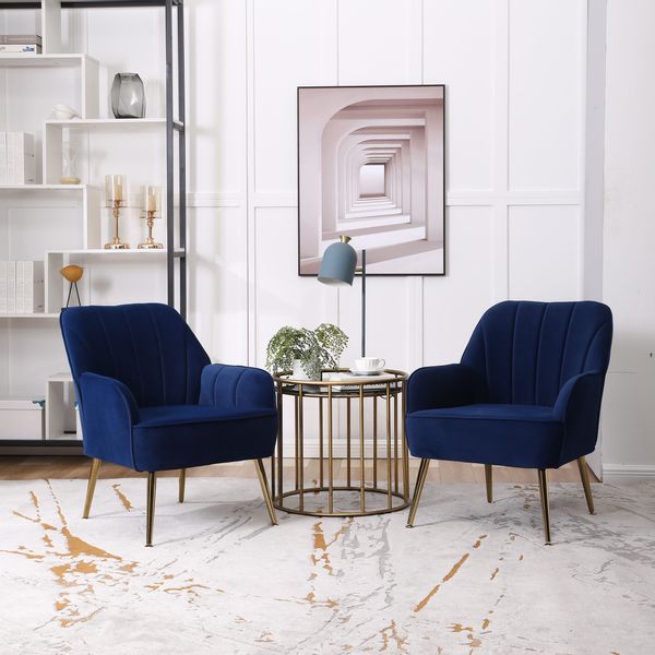 REDOM Loungesessel Eleganter Samt-Freizeitsessel (mit ergonomischem günstig online kaufen