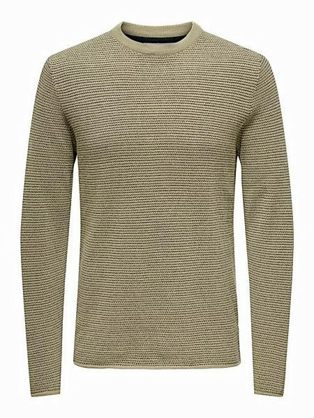 ONLY & SONS Strickpullover Pullover Rundhals Langarm Sweater ONSNIGUEL REG günstig online kaufen