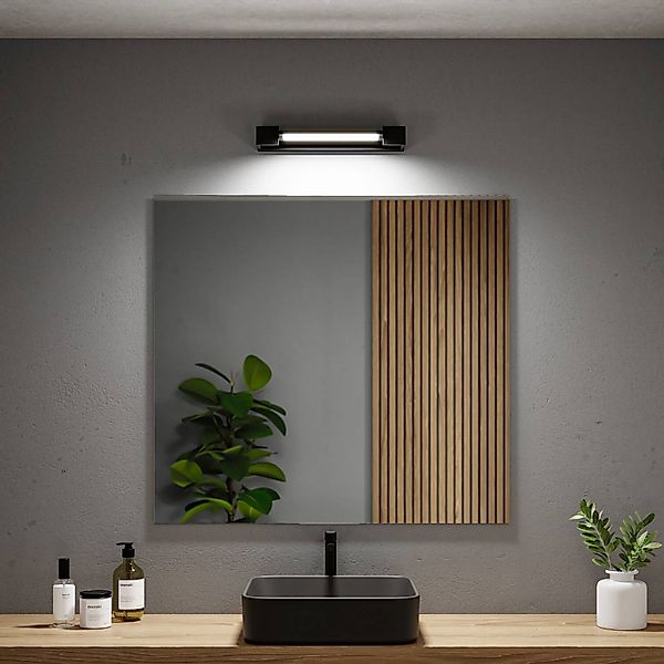 Paulmann LED-Wandleuchte Lucille, schwarz, 40 cm IP44 dim günstig online kaufen