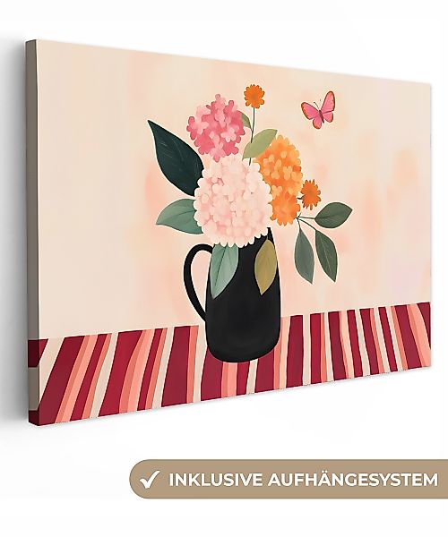 OneMillionCanvasses® Leinwandbild Vase - Blumen - günstig online kaufen