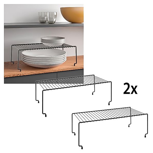 Metaltex Standregal "Lava line Brooklyene" 2 Stk. tlg. stapelbar günstig online kaufen