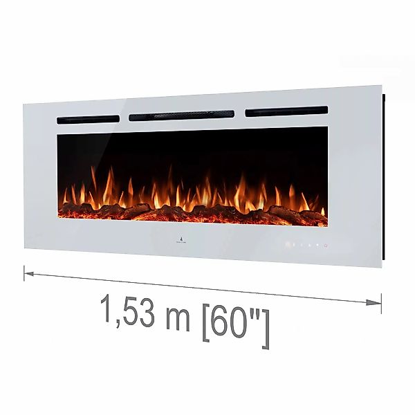 Noble Flame Paris weiß 1530 [Elektrokamin Wandeinbau/wandhängend] günstig online kaufen