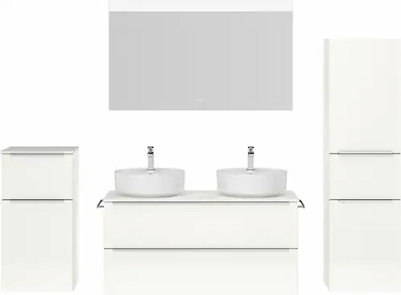 nobilia® Badmöbel-Set »Alvene« vormontiert, mit Soft-Close, 4 Stk. tlg. günstig online kaufen