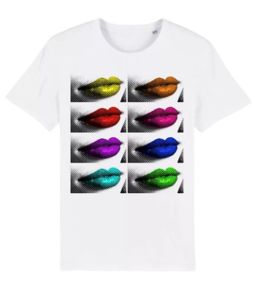 Regenbogen Lippen · Männer Bio T-Shirt Stanley Stella 2.0 günstig online kaufen